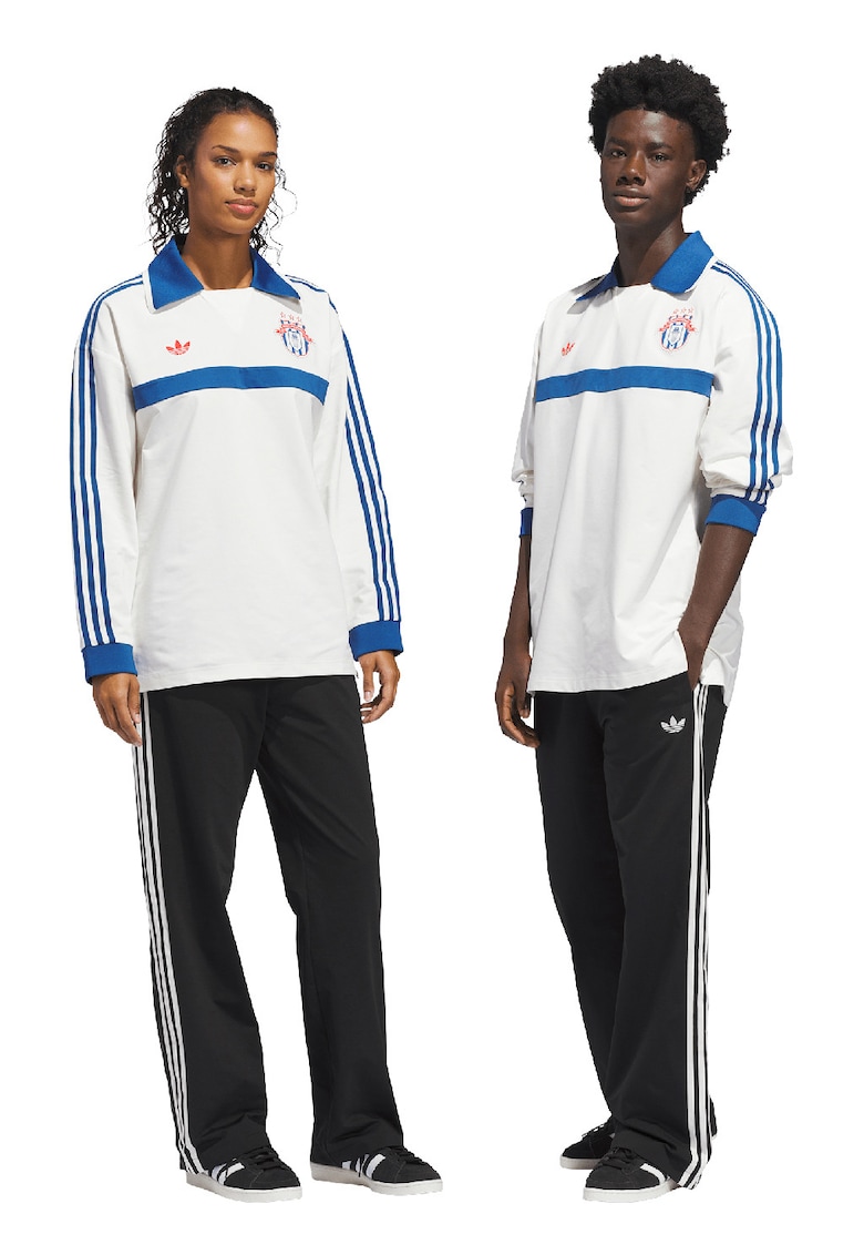 Pantaloni de trening cu croiala dreapta - pentru baseball - Alb/Negru