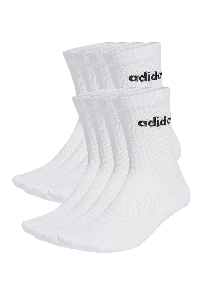 Set de sosete unisex cu monograma - 10 perechi - Alb - Negru -