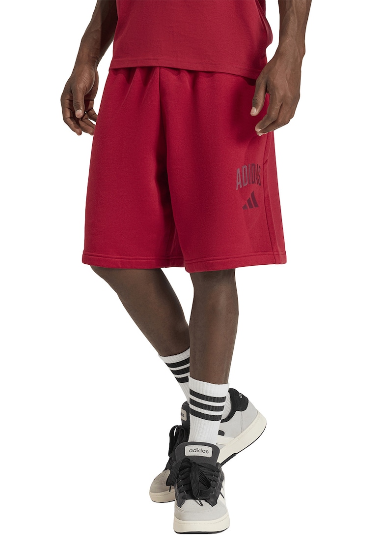 Pantaloni scurti cu buzunare laterale Collegiate - Rosu