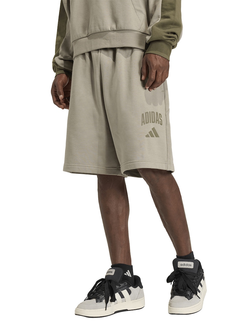 Pantaloni scurti cu buzunare laterale Collegiate - Maro nisip