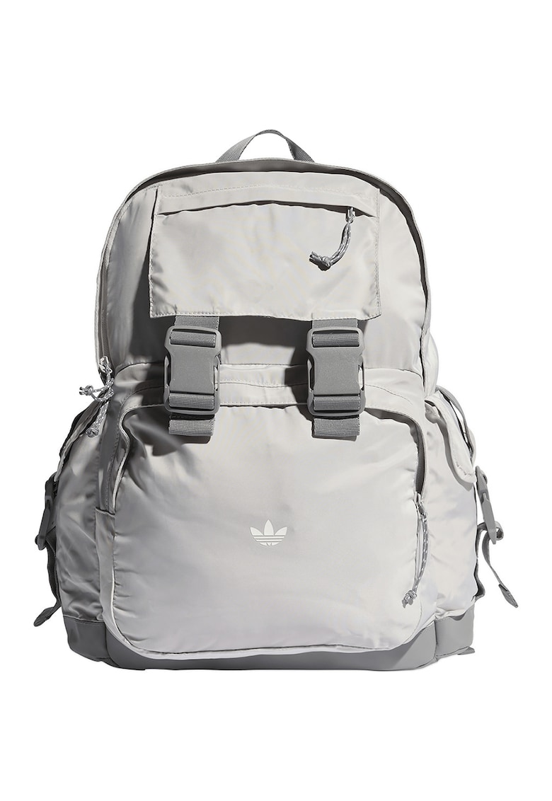 Rucsac unisex cu buzunare cu fermoar - Gri deschis
