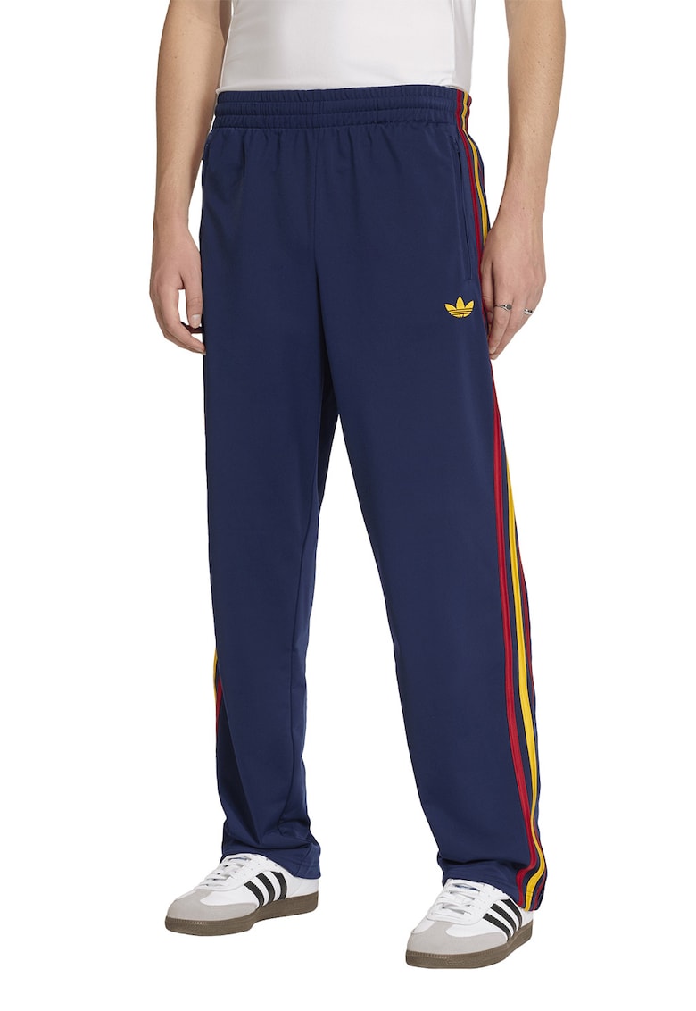 Pantaloni de trening cu talie elastica Firebird - Rosu/Albastru inchis/Galben sofran