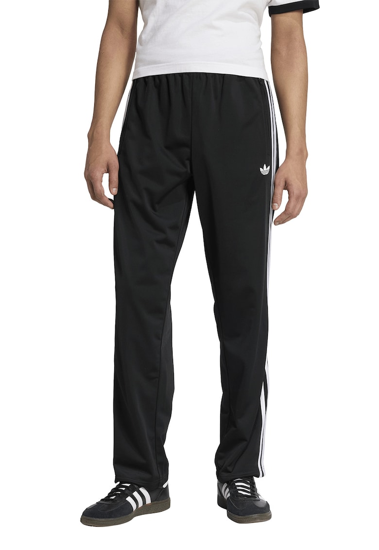 Pantaloni de trening cu talie elastica Firebird - Alb/Negru