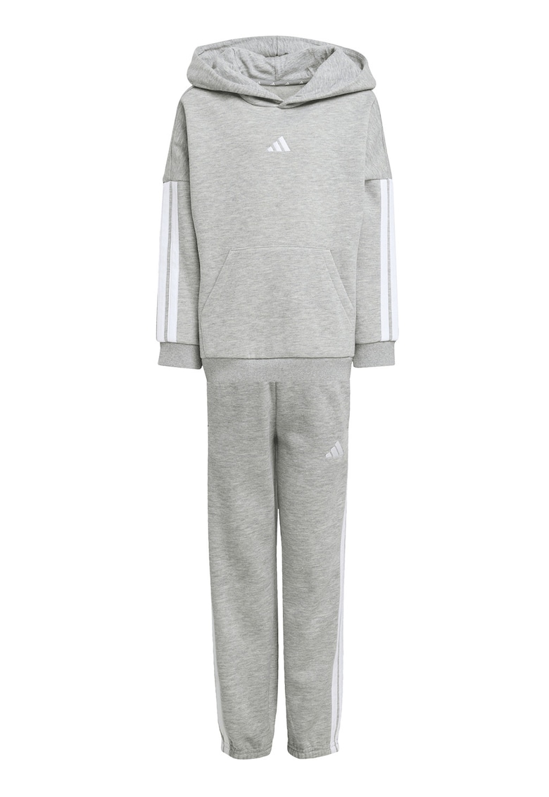 Trening cu logo - Alb optic/Gri deschis melange