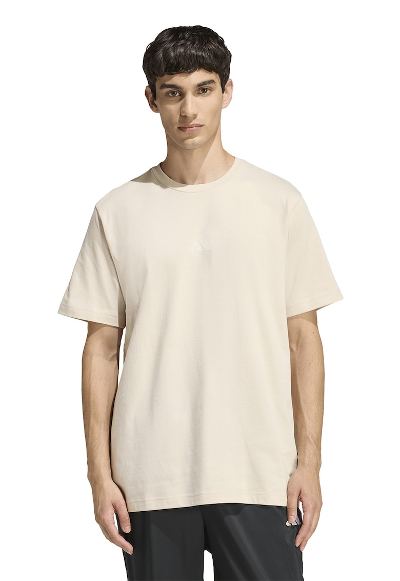 Tricou evazat de bumbac Stadium - Coral/Bej inchis