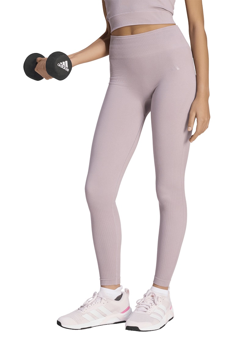 Colanti cu talie inalta pentru fitness - Liliac prafuit
