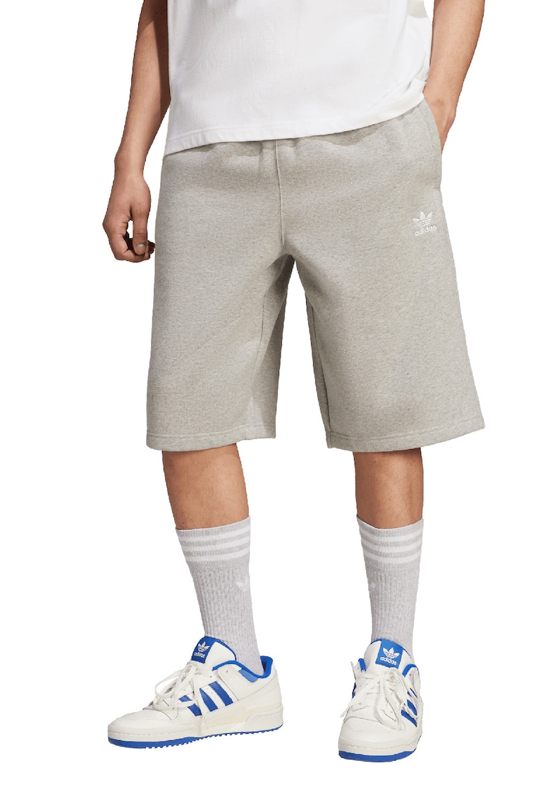Pantaloni scurti din amestec de bumbac - Maro camel
