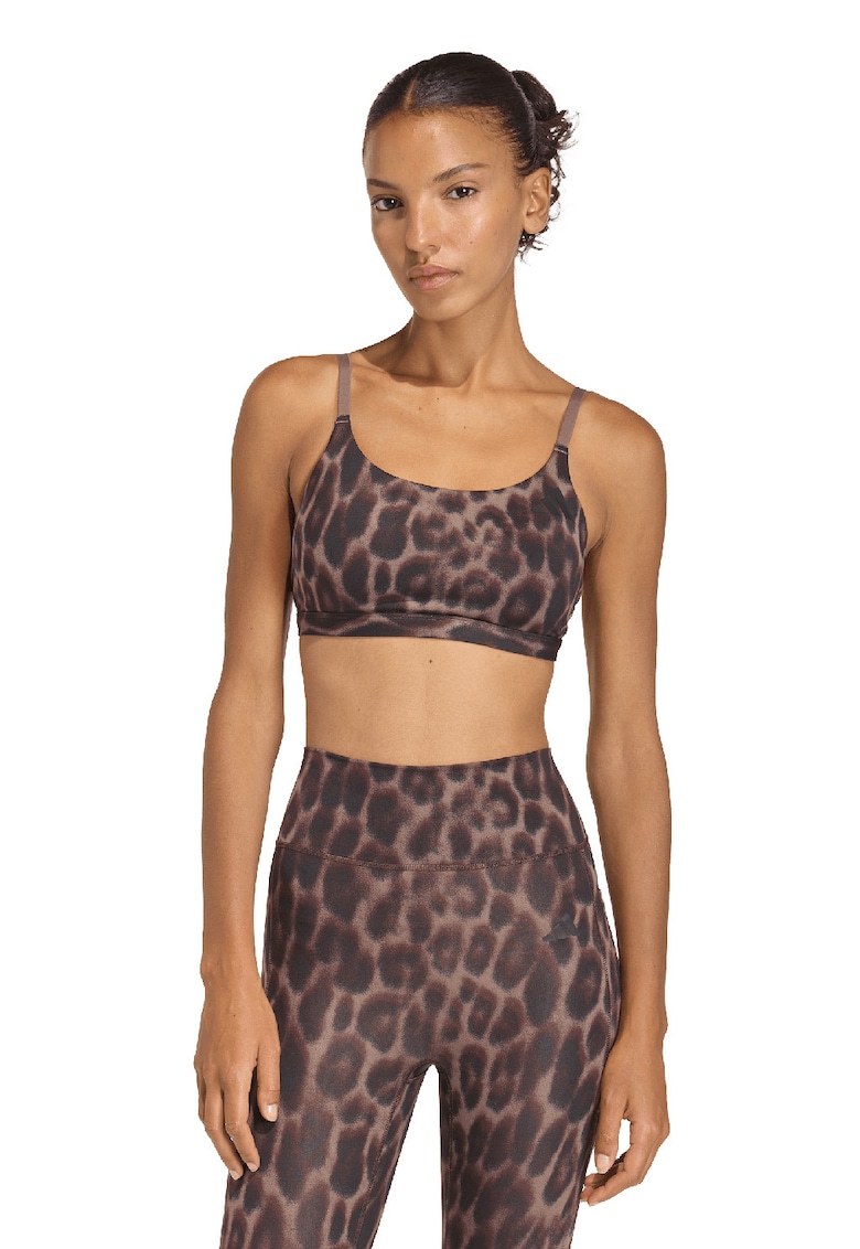 Bustiera cu animal print - Negru/Rosu inchis