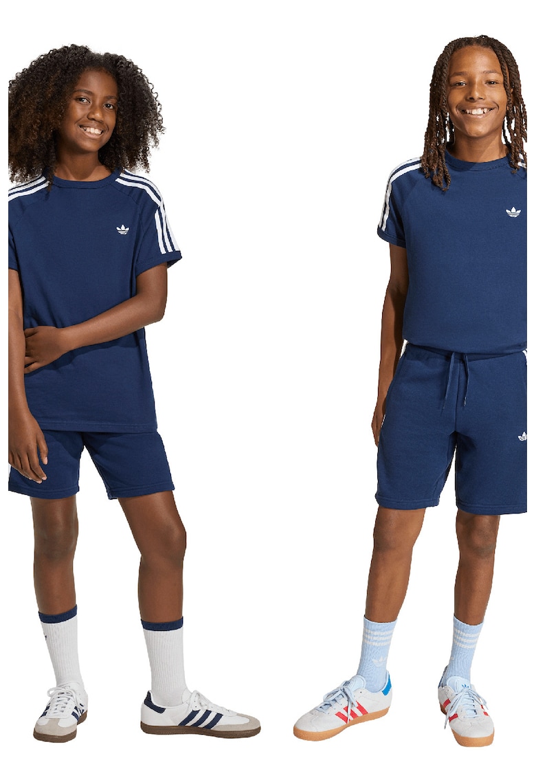Pantaloni scurti de trening cu talie ajustabila 3 Stripes - Albastru inchis