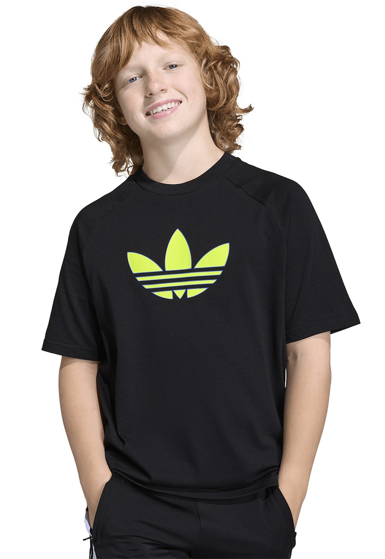 Tricou lejer cu logo GFX - Negru/Galben