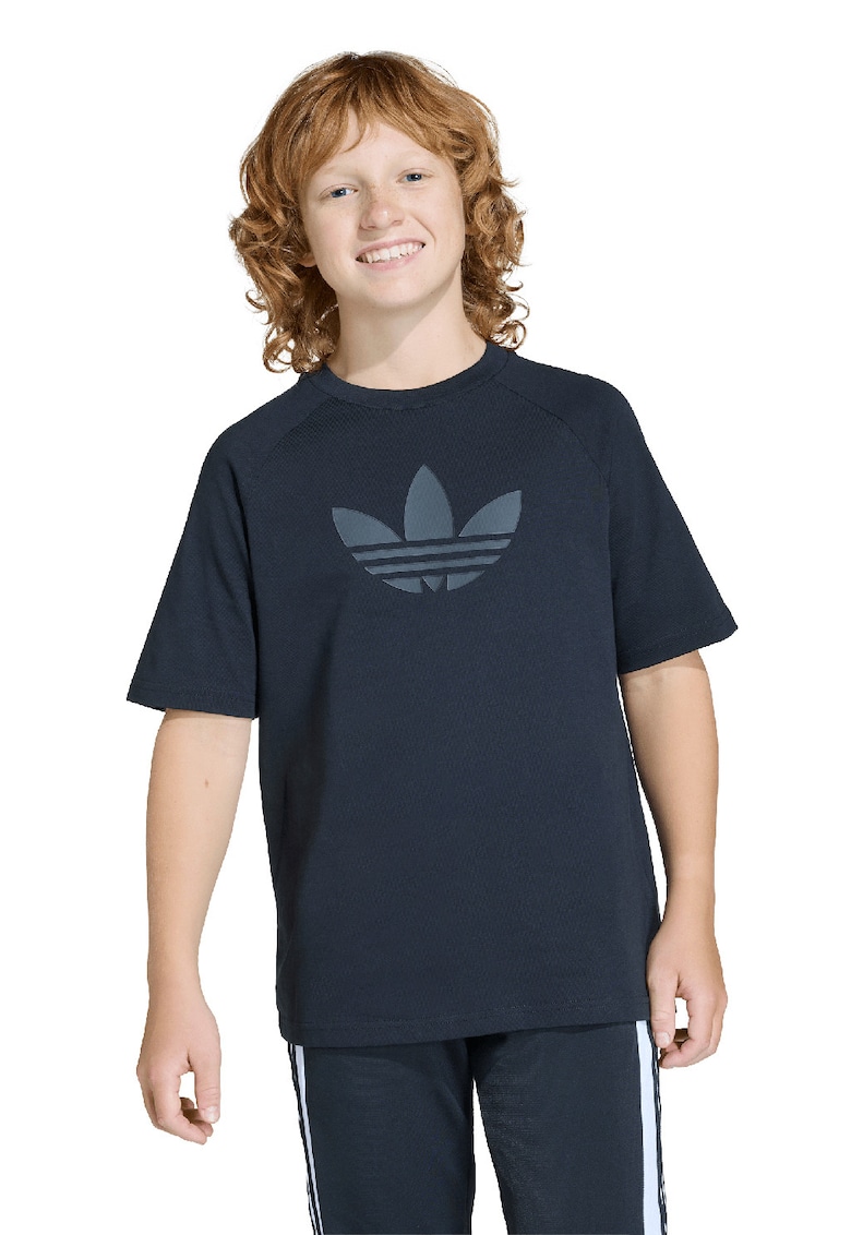 Tricou lejer cu logo GFX - Bleumarin