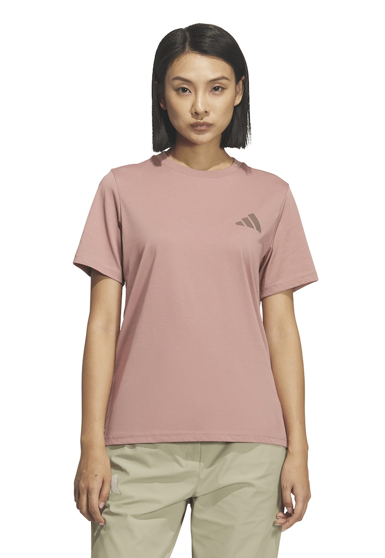 Tricou cu decolteu la baza gatului - pentru drumetii - Roz prafuit