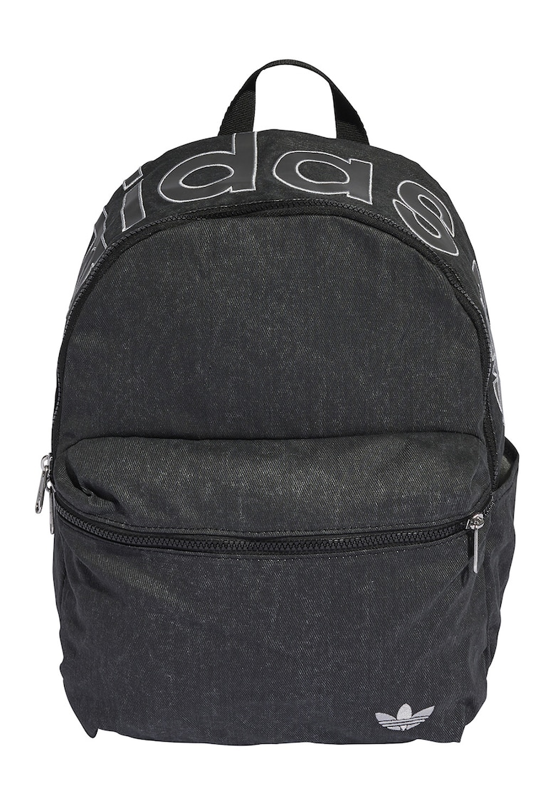 Rucsac unisex cu imprimeu logo - Negru