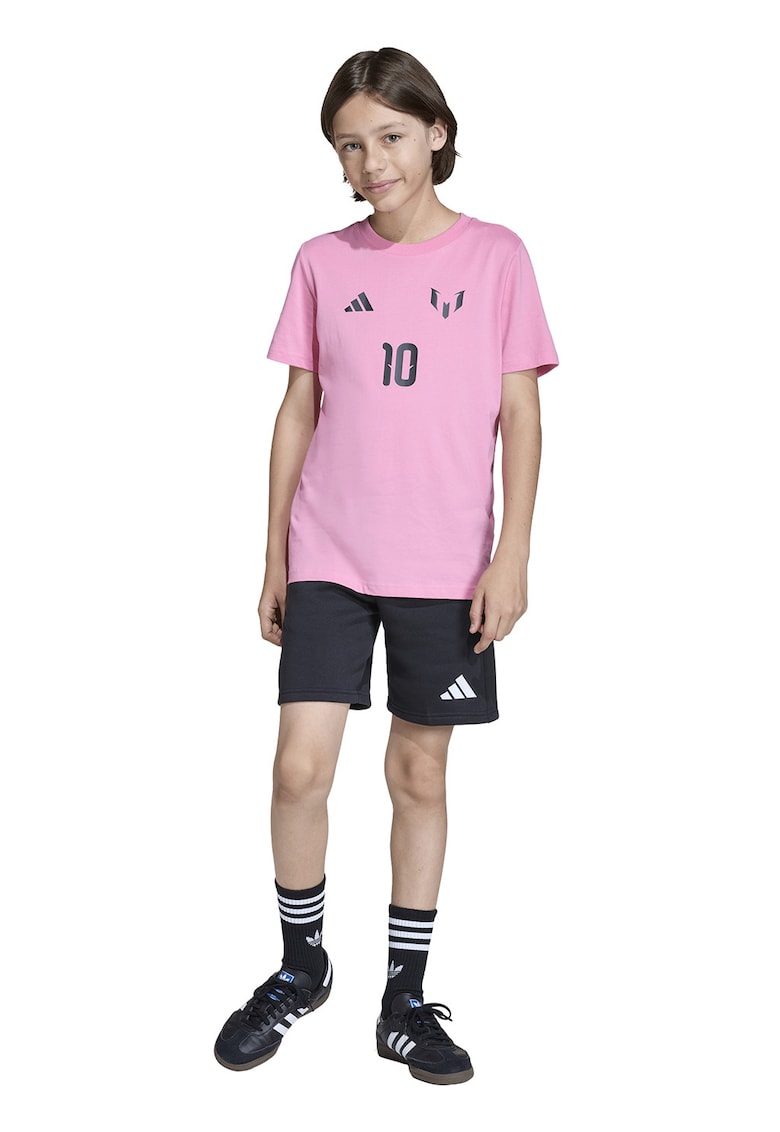 Tricou cu decolteu la baza gatului - pentru fotbal Messi - Roz