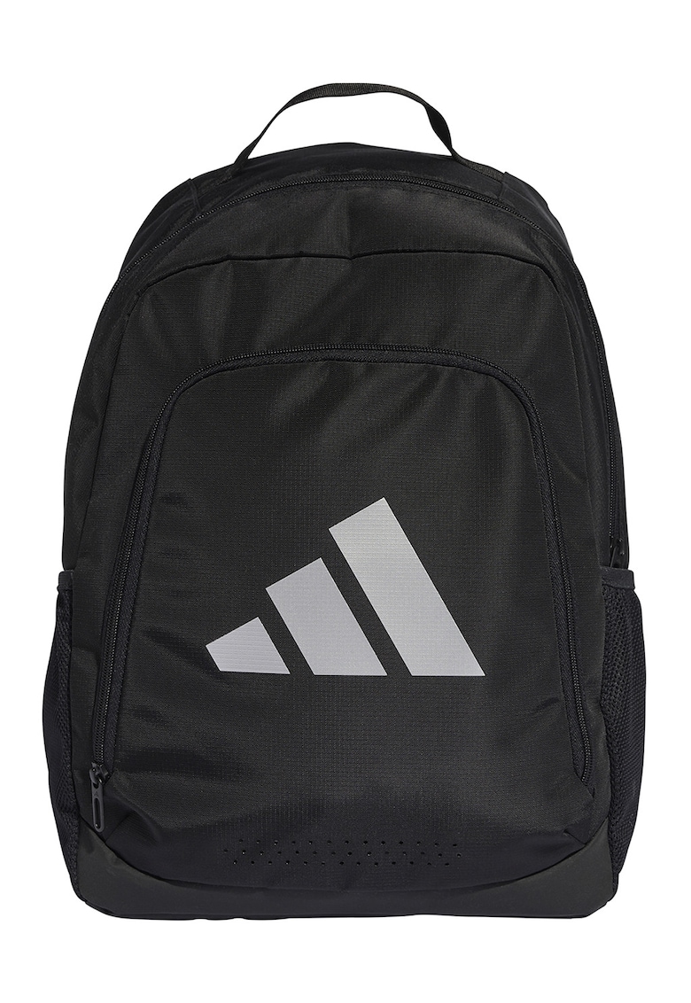 Rucsac din material textil cu fermoar - Negru/Gri