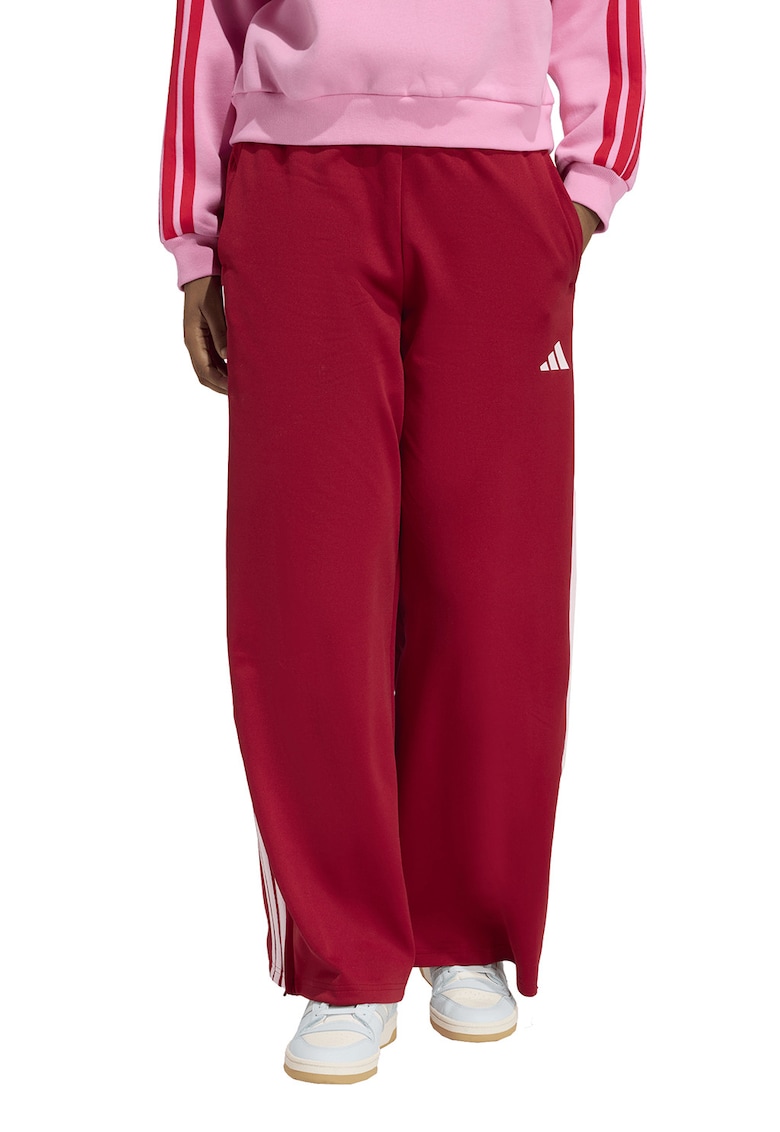 Pantaloni de trening cu croiala ampla si logo Her - Rosu