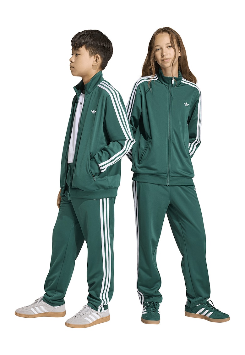 Pantaloni de trening cu benzi contrastante Firebird - Alb/Verde aquamarin