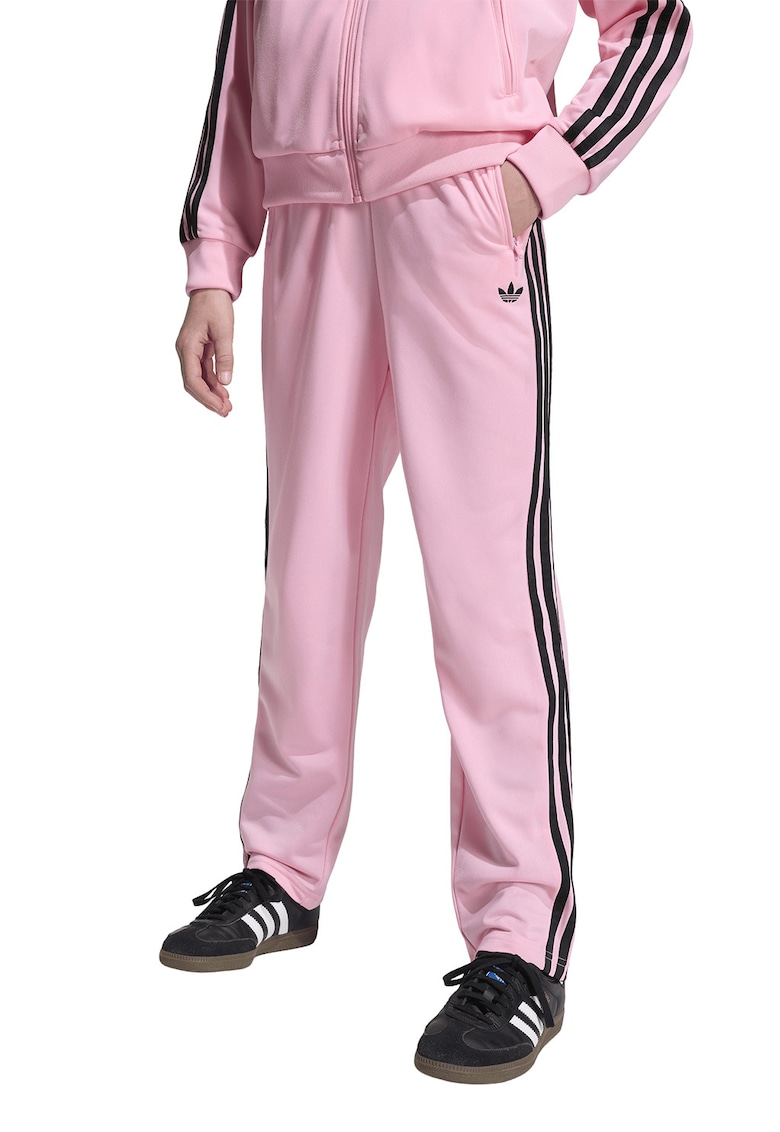 Pantaloni de trening cu benzi contrastante Firebird - Negru/Roz deschis