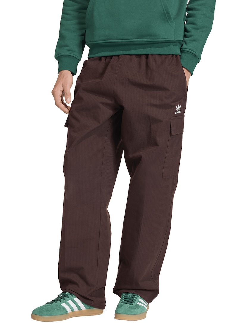 Pantaloni de trening lejeri cargo Essential - Maro cognac
