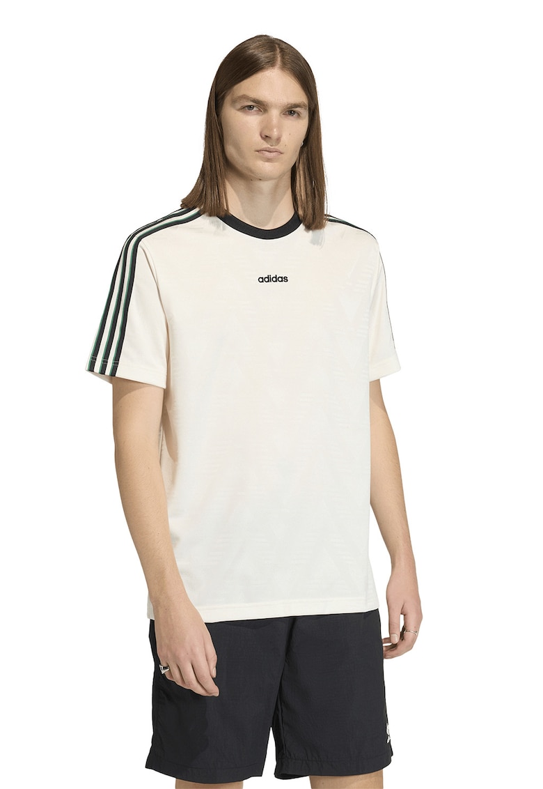 Tricou cu logo - Verde/Negru/Bej
