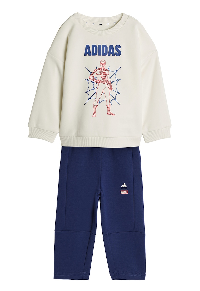 Trening din amestec de bumbac Marvel Spider-man - Bej inchis/Bleumarin