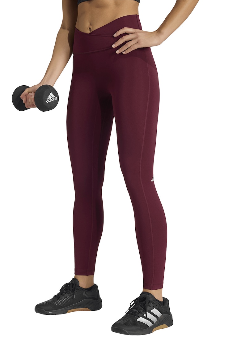 Colanti cu talie in V pentru fitness - Visiniu