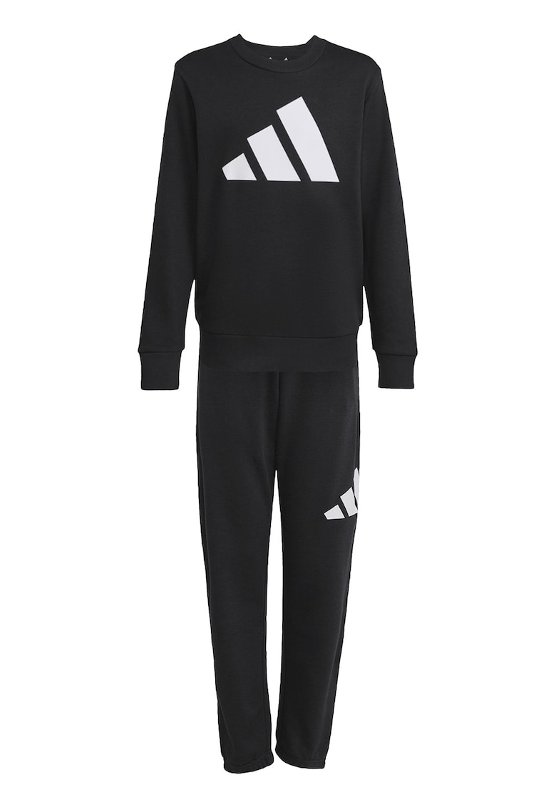 Trening din amestec de bumbac cu logo - Alb/Gri antracit