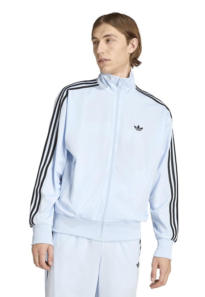 Bluza de trening cu fermoar si guler inalt Firebird - Negru/Albastru pal