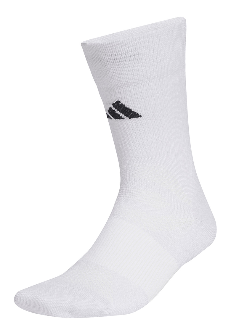 Sosete lungi unisex cu amortizare pentru fotbal - Alb/Negru