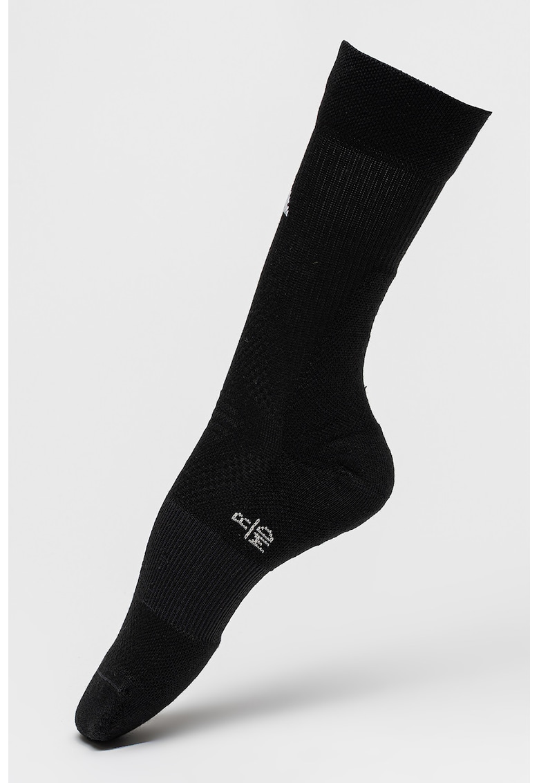 Sosete lungi unisex cu amortizare pentru fotbal - Negru