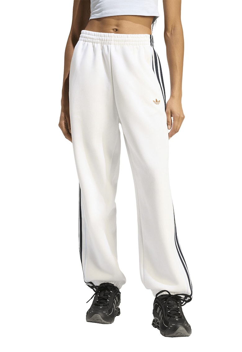 Pantaloni sport ampli drepti SST - Alb/Albastru ultramarin