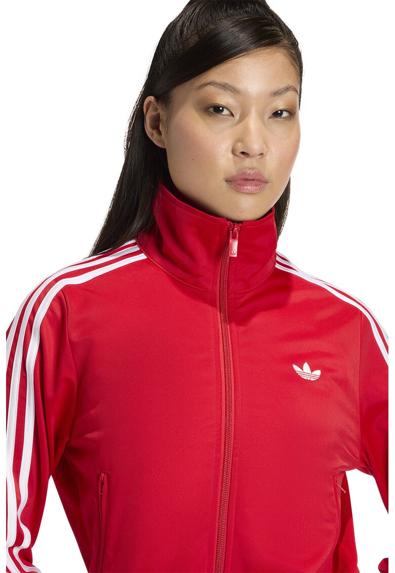 Bluza de trening cu fermoar si logo Classic - Rosu/Alb