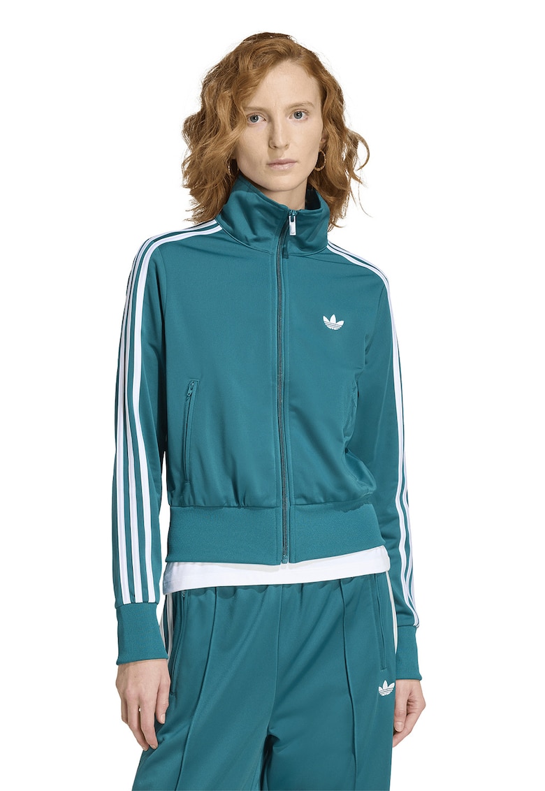 Bluza de trening cu fermoar si logo Classic - Alb/Verde persan