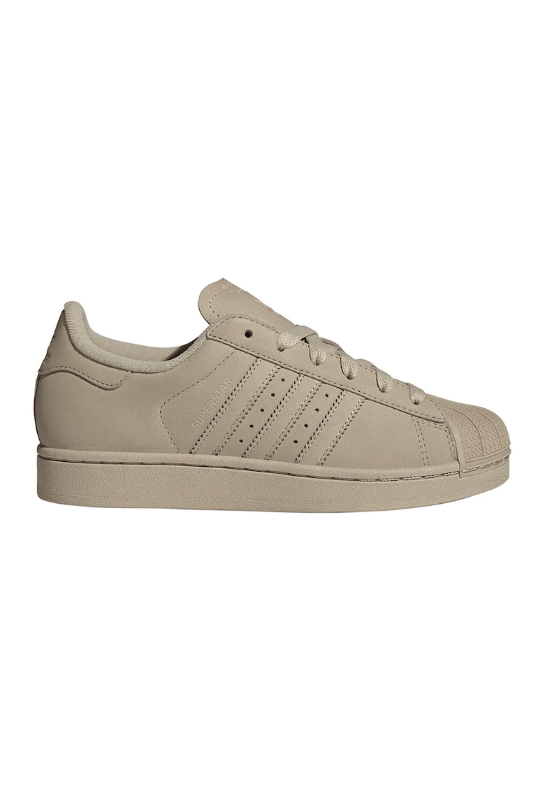 Pantofi sport din piele nabuc Superstar II - Grej