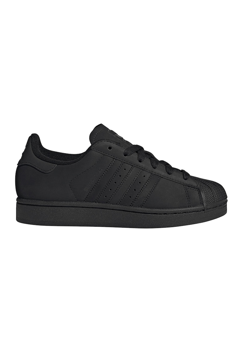 Pantofi sport Superstar II din piele nabuc - Negru