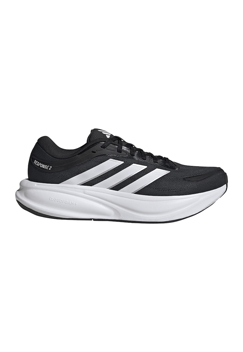 Pantofi din material textil - pentru alergare Response 2 - Alb/Negru - adidas Performance - imagine 1