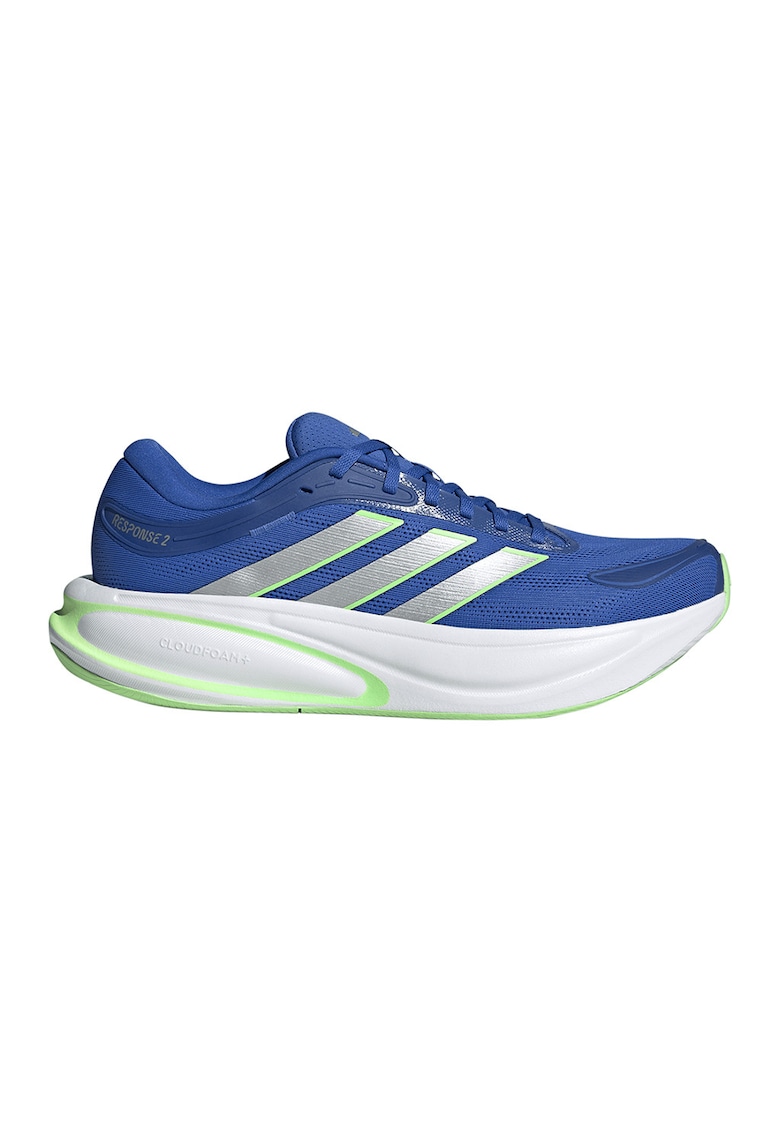 Pantofi din material textil - pentru alergare Response 2 - Gri deschis/Turcoaz - adidas Performance - imagine 1