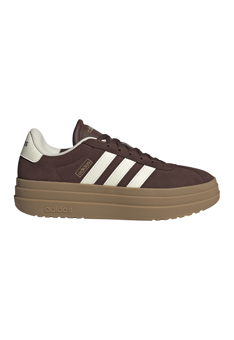 Pantofi sport VI Court Bold din piele intoarsa - Alb/Maro