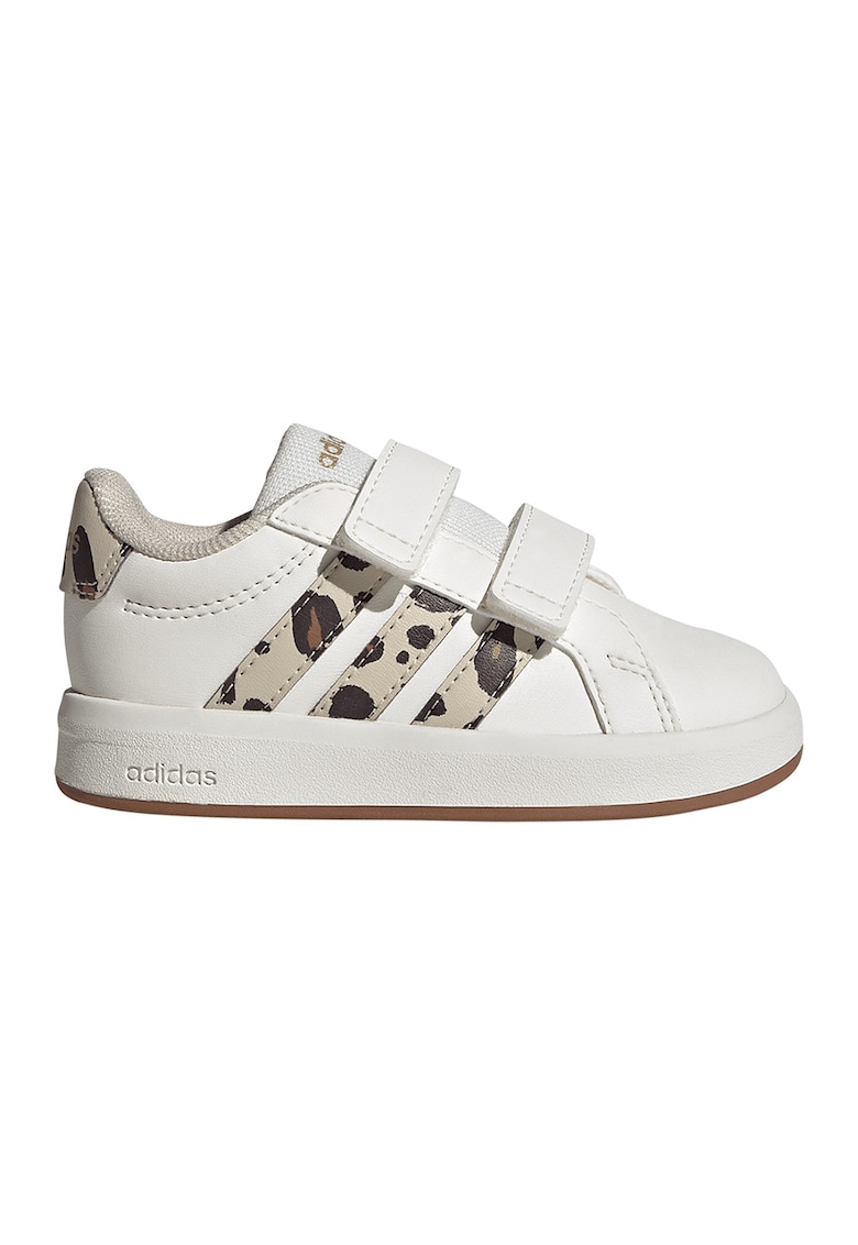 Pantofi sport Grand Court 3.0 din piele ecologica - Alb/Maro