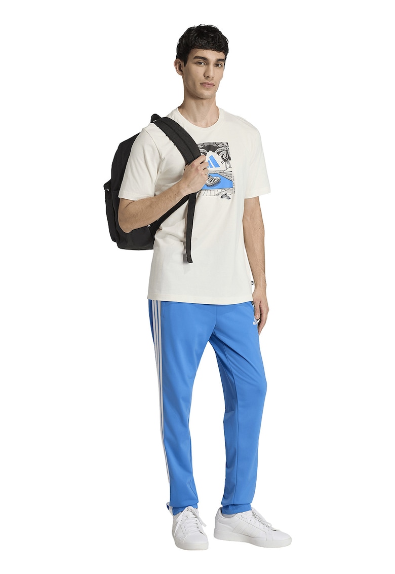 Tricou regular fit cu imprimeu grafic - Alb murdar