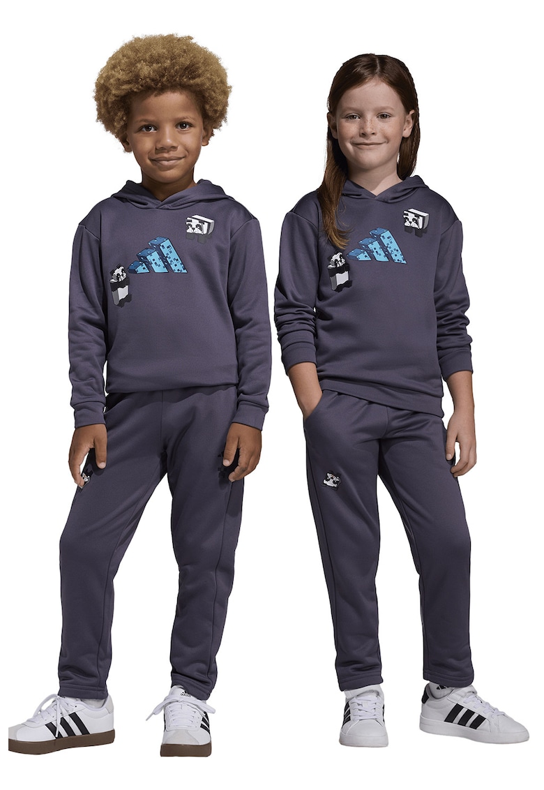 Trening regular fit cu logo - Gri antracit