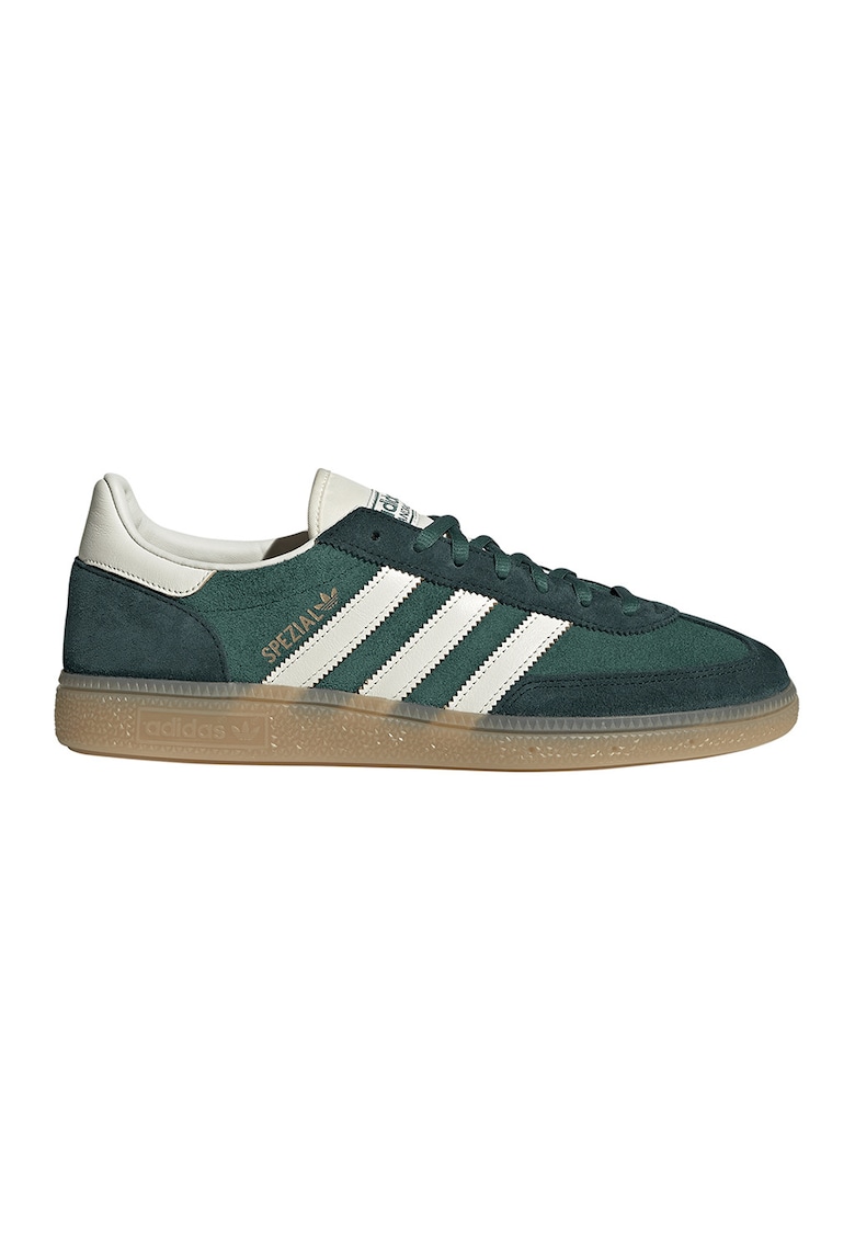 Pantofi Spezial din piele intoarsa pentru handbal - Verde inchis/Verde englez/Alb optic