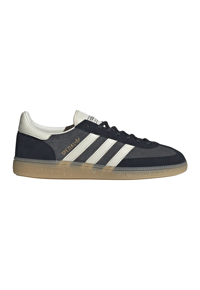 Pantofi Spezial din piele intoarsa pentru handbal - Alb fildes/Negru/Bej deschis