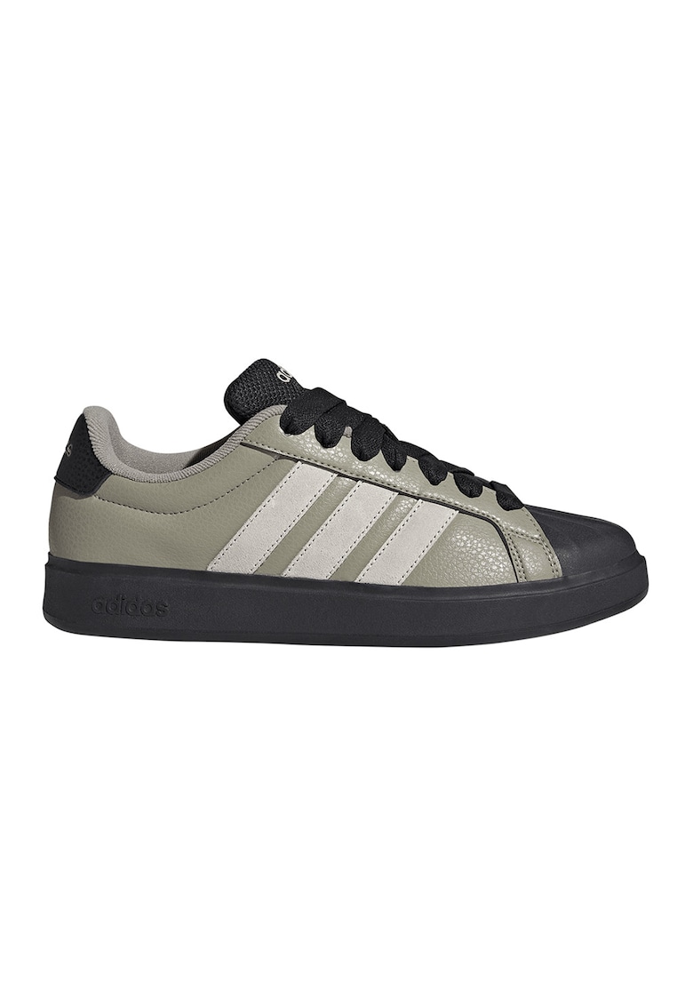 Pantofi sport Steeltalk din piele ecologica - Negru/Grej