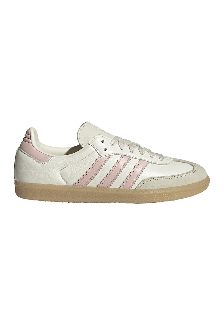 Pantofi sport Samba low-cut din piele - Gri/Roz