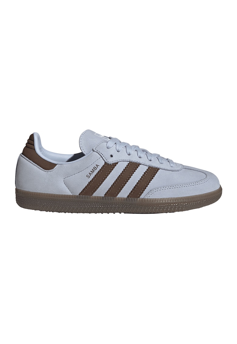 Pantofi sport low-cut din piele Samba - Maro/Albastru deschis
