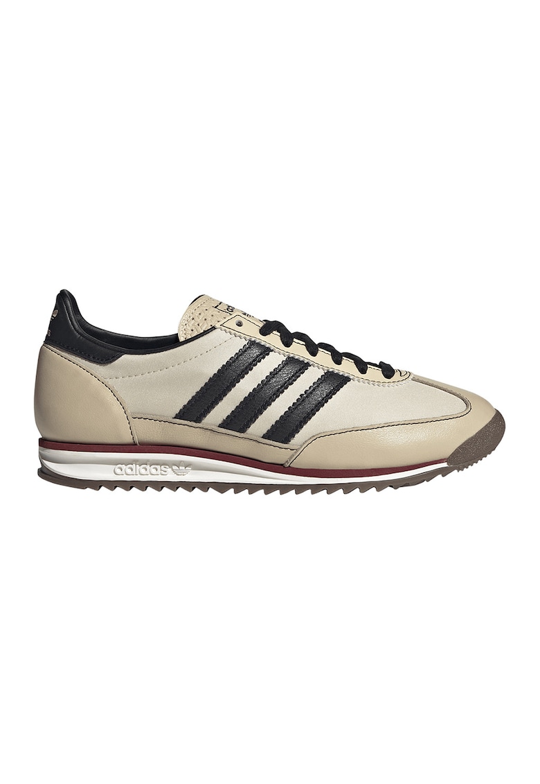 Pantofi sport low-cut din piele SL72 - Negru/Bej