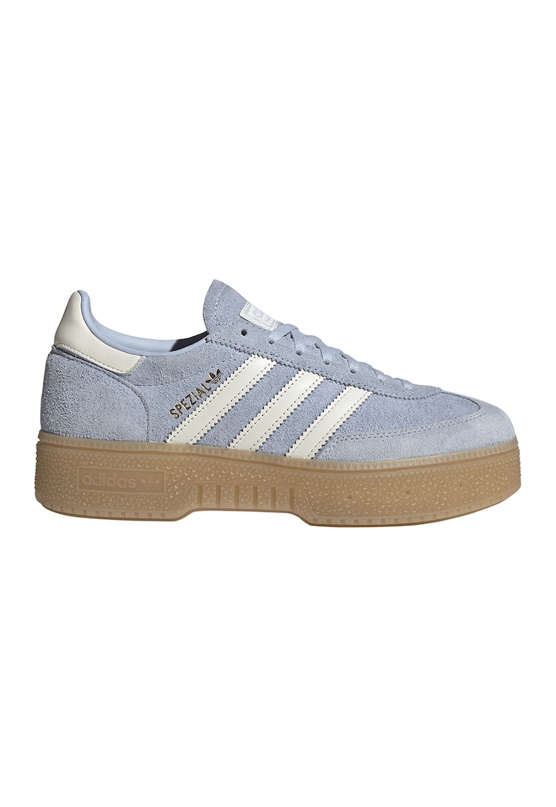 Pantofi sport din piele intoarsa Spezial - Alb/Albastru glaciar