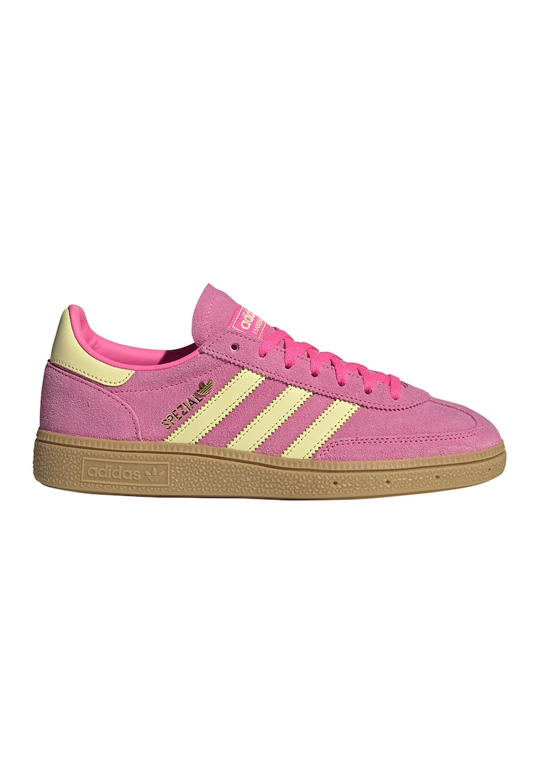 Pantofi sport Spezial low-cut din piele intoarsa - Galben/Roz pastel