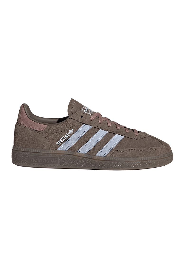 Pantofi Spezial din piele si piele intoarsa pentru handbal - Maro inchis/Albastru deschis